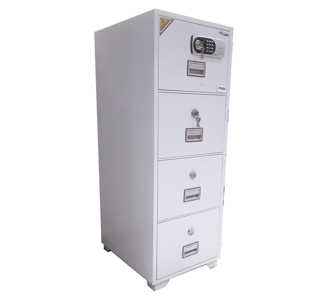 4 Drawer Fireproof Metal Cabinet - Digital Lock